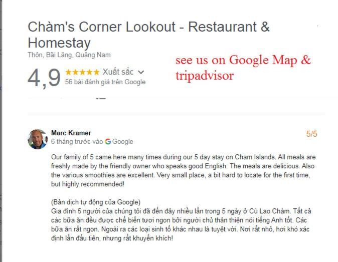 Cham'S Corner Lookout Homestay & Restaurant Tan Hiep  Экстерьер фото